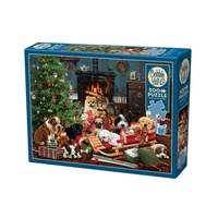Cobble Hill Christmas Puppies Jigsaw Puzzle 500 Pieces