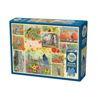 Cobble Hill Garden Birds in Autumn Jigsaw Puzzle 500 Pieces