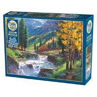 Cobble Hill Bear Falls Adult Jigsaw Puzzle incl Poster 500 Pieces