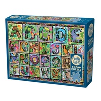 Cobble Hill A to Z Adult Jigsaw Puzzle incl Poster 500 Pieces