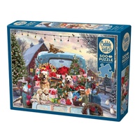Cobble Hill Country Truck in Winter Jigsaw Puzzle 500 Pieces