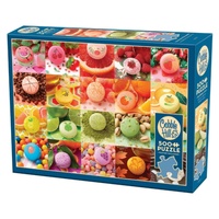 Cobble Hill Nom Nom Macarons Jigsaw Puzzle incl Poster 500 Pieces