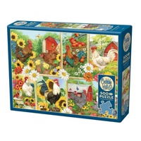 Cobble Hill Cockadoodledoo Jigsaw Puzzle incl Poster 500 Pieces