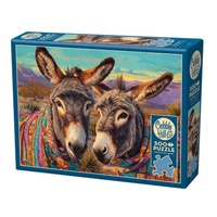 Cobble Hill Dos Burros Adult Jigsaw Puzzle incl Poster 500 Pieces