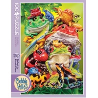 Cobble Hill Frog Business Jigsaw Puzzle incl Poster 100 Pieces