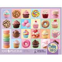 Cobble Hill Yum Yums Adult Jigsaw Puzzle incl Poster 100 Pieces