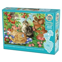 Cobble Hill Under Cherry Tree Family Pieces Jisgaw Puzzle 350 Pieces