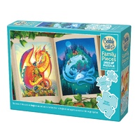 Cobble Hill Night & Day Family Pieces Jigsaw Puzzle incl Poster 350pcs