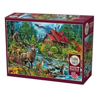Cobble Hill Red-Roofed Cabin Jigsaw Puzzle 2000 Pieces