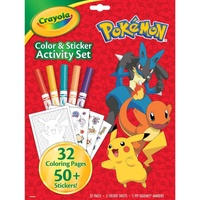 Crayola Pokemon Color & Sticker Activity Set with 50+ Stickers