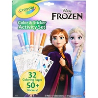 Crayola Disney Frozen Color & Sticker Activity Set with 50+ Stickers