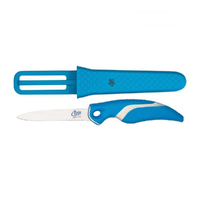 Cuda 3" Titanium Bonded Net Knife Serrated Edge w/ Sheath (CU-18099-001)