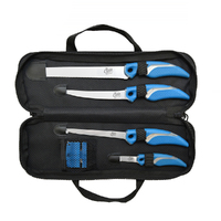 Cuda 6 Pieces Knife & Sharpener Set with Carry Case (CU-18133)