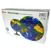 Puzzle Sphere 6 Inch Blue Earth Jigsaw Puzzles 240 Pieces (CUBA3489)