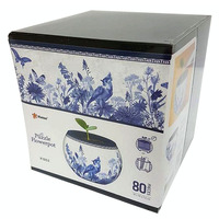 3D Flowerpot Oriental Birds 3D Jigsaw Puzzles 80 Pieces (CUBK1053)