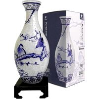 Pintoo Puzzle Vase Magpies On Tree 3D Jigsaw Puzzle 160 Pieces (CUBS1025)