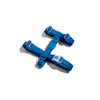 Zee Dog Neopro Adjustable Soft Dog H Harness Blue Medium