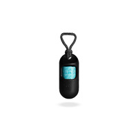 Zee Dog Poop Bag Lightweight Dispenser Black 5 Pack