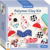 Craft Maker Polymer Clay Kit incl Shape Cutters & Metal Layering