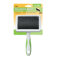 Andis Firm Slicker Brush Pet Dog Grooming Tool White Green Large