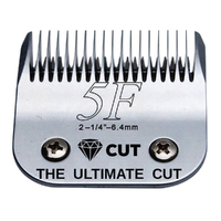 Diamond Cut Detachable A5 Style Carbon Steel Clipper Blade Size 5F