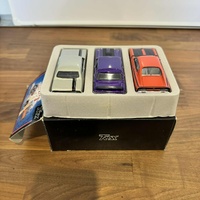 Trax 1:43 TRG1 The Aussie Muscle Car War Set x 3 Models - Monaro/Charger/Falcon