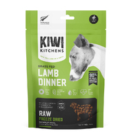 Kiwi Kitchens Raw Freeze Dried Grass Fed Lamb Dinner Dry Dog Food 142g