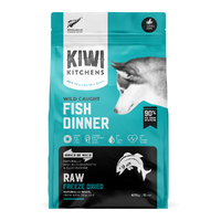 Kiwi Kitchens Raw Freeze Dried Wild Caught Fish Dinner Dry Dog Food 425g