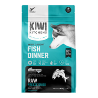 Kiwi Kitchens Raw Freeze Dried Wild Caught Fish Dinner Dry Dog Food 900g