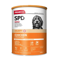 Prime 100 SPD All Ages Air Dried Dry Dog Food Chicken & Brown Rice 600g