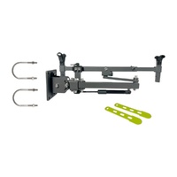 SmartRest UTV Gun Rack Side Mount Double Swivel Arm Steel-Framed Cradle