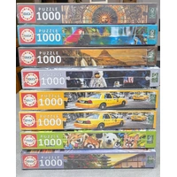 Educa Assorted 1000-Piece Jigsaw Puzzles Family Games Pack of 8