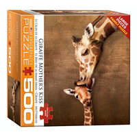Giraffe Mother Kiss Jigsaw Puzzles 500 Pieces XL (EUR06301)