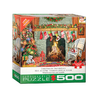 Eurographics Christmas by Fireplace Jigsaw Puzzle XL 500 Pieces (EUR55502)