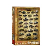 World War II Tanks Puzzle 1000pcs (EUR60388)