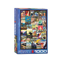 Eurographics Vintage Ads Travel USA Jigsaw Puzzle 1000 Pieces (EUR60754)