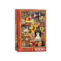 Variety Vintage Posters Puzzle 1000pcs (EUR60769)