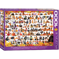 Eurographics Halloween Pets Jigsaw Puzzle 1000 Pieces