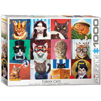 Eurographics Funny Cats Jigsaw Puzzle 1000 Pieces (EUR65522)