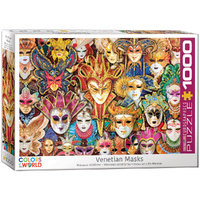 Eurographics Venetian Masks Jigsaw Puzzle 1000 Pieces (EUR65534)