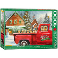 Eurographics Furry Friends Holiday Farm Jigsaw Puzzle 1000 Pieces (EUR65575)