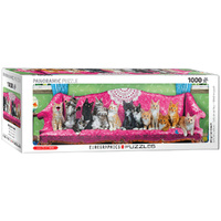 Eurographics Kitty Cat Couch Panoramic Jigsaw Puzzle 1000 Pieces (EUR65629)