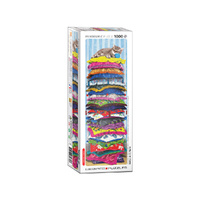 Eurographics Fluffy Cat on Pillows Panoramic Jigsaw Puzzle 1000pcs (EUR65631)