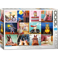 Eurographics Funny Bunnies Jigsaw Puzzle 1000 Pieces (EUR65693)