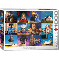 Eurographics Zodiac Cats Jigsaw Puzzle 1000 Pieces