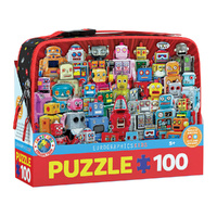 Eurographics Robots Jigsaw Puzzle in Lunch Bag 100 Pieces (EUR65827)