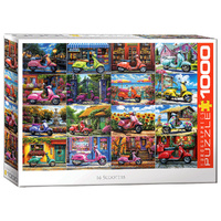 Eurographics 16 Scooters Jigsaw Puzzle 1000 Pieces (EUR65916)