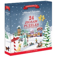 Eurographics Christmas Town Advent Calendar Jigsaw Puzzle 1200 Pieces