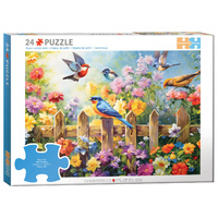 Eurographics Connecting Pieces Garden Birds Jigsaw Puzzle 24 Pieces (EUR66017)