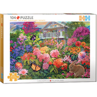 Eurographics Connecting Pieces Bunny Garden Jigsaw Puzzle 104 Pieces (EUR66023)